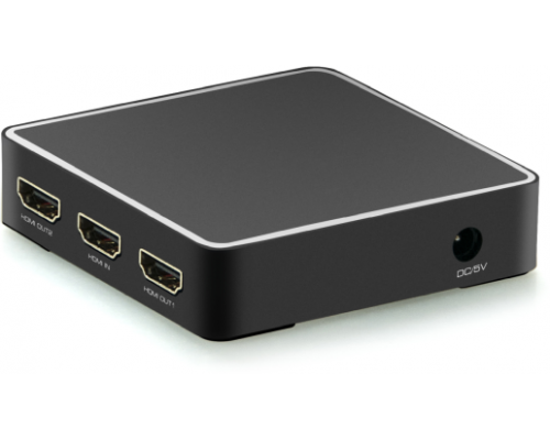 Разветвитель Greenconnect  v2.0 HDMI 1 на 2 выхода, 4Kx2K 60Hz HDR 4:4:4 Greenconnect серия Greenline GCR-GL-vA03P