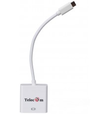 Кабель-адаптер USB 3.1 Type-Cm -- HDMI A(f) 3840x2160@30Hz, 10Gbps , 0,15m TelecomTCA423                                                                                                                                                                  