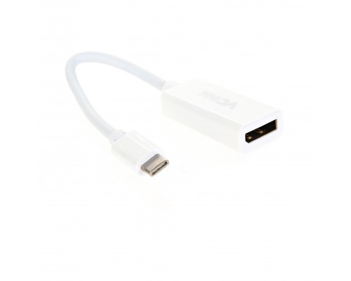 Кабель-адаптер USB 3.1 Type-Cm -- DP(f) 3840x2160@30Hz, 10Gbps , 0,15m VCOM CU422