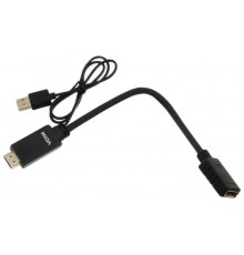 Кабель-переходник HDMI(M) +USB--- DP(F) 0.15m  4K*30Hz VCOMCG599                                                                                                                                                                                          