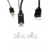 Кабель-переходник HDMI(M) +USB--- DP(F) 0.15m  4K*30Hz VCOMCG599