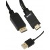 Кабель-переходник HDMI(M) +USB---> DP(M)  4K*30Hz 1.8M, VCOM [CG599C-1.8M)