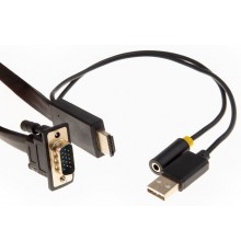 Кабель-переходник HDMI+audio+USB -- VGA_M/M 1,8м Telecom TA675-1.8M                                                                                                                                                                                       