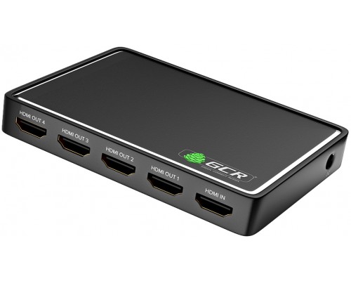 Разветвитель HDMI 2.0, 1x4 Greenline, 4K 60Hz / 1080p 120Hz 4:4:4, USB Charge, GL-vA08