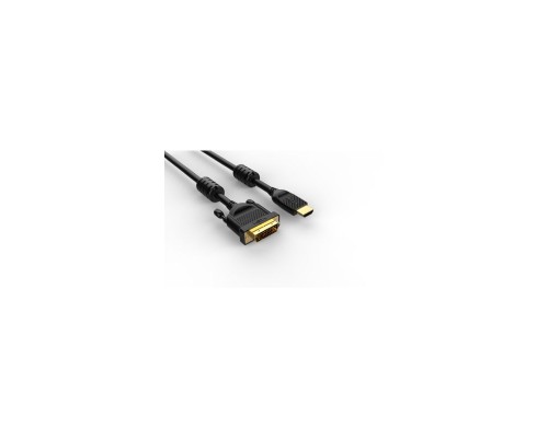 Кабель HDMI AM/DVI(24+1)M, 5м, CU, 1080P@60Hz, 2F, VCOM CG484G-5M