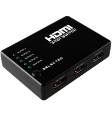 Переключатель HDMI 5 x 1 Greenline, 1080P 60Hz, пульт ДУ, DeepColor 12-bit, GL-v501                                                                                                                                                                       