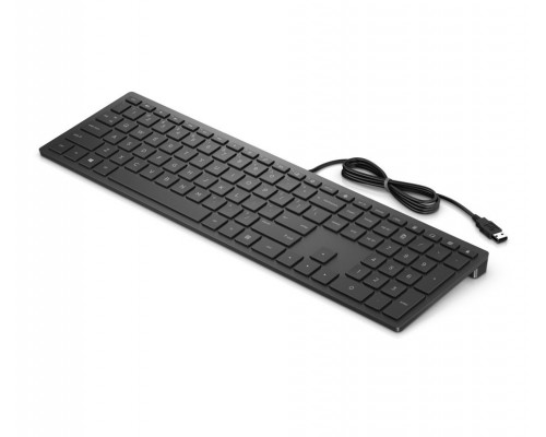 Клавиатура HP 300 RUSS черный USB slim