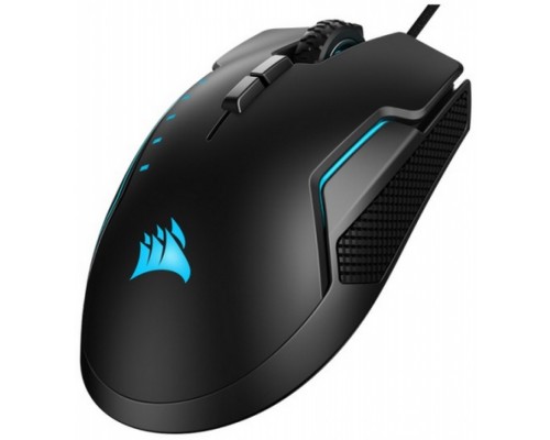 Игровая мышь Corsair Gaming™ GLAIVE RGB PRO, Comfort FPS/MOBA Gaming Mouse with Interchangeable Grips, Aluminum, Backlit RGB LED, 18000 DPI, Optical (EU version)