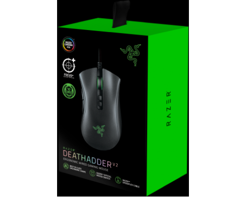 Мышь Razer DeathAdder V2 - Ergonomic Wired Gaming Mouse - FRML Packaging 8btn