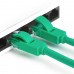 Патчкорд Greenconnect  прямой, малодымный LSZH 5.0m UTP кат.6, зеленый, 24 AWG, литой, ethernet high speed, RJ45, T568B, GCR-50730