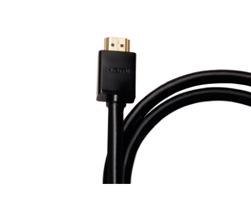 Удлинитель Greenconnect 1.0m v2.0 HDMI-HDMI черный, OD7.3mm, 28/28 AWG, позолоченные контакты, Ethernet 18.0 Гбит/с, 19M / 19F, GCR-HMFR6-BB3S-1m, тройной экран