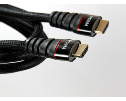 Кабель HDMI 19M/M ver. 2.0 черные коннекторы, 1.8m VCOM CG526S-B-1.8M Blister