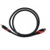 Кабель HDMI 19M/M ver. 2.0 black red, 1m VCOM CG525-R-1.0