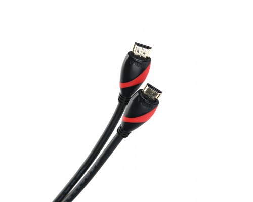 Кабель HDMI 19M/M ver. 2.0 black red, 1m VCOM CG525-R-1.0