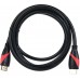 Кабель HDMI 19M/M ver. 2.0 black red, 1.8m VCOM CG525-R-1.8