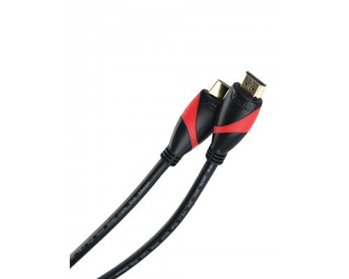 Кабель HDMI 19M/M ver. 2.0 black red, 1.8m VCOM CG525-R-1.8