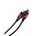 Кабель HDMI 19M/M ver. 2.0 black red, 1.8m VCOM CG525-R-1.8