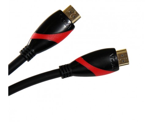 Кабель HDMI 19M/M ver. 2.0 black red, 1.8m VCOM CG525-R-1.8