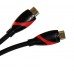 Кабель HDMI 19M/M ver. 2.0 black red, 1.8m VCOM CG525-R-1.8