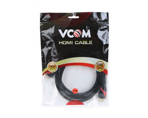 Кабель HDMI 19M/M ver. 2.0 black red, 1.8m VCOM CG525-R-1.8