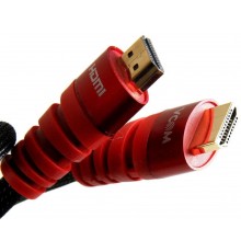 Кабель HDMI 19M/M ver. black and red 2.0, 1,8m VCOM CG526S-R-1.8M Blister                                                                                                                                                                                 