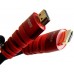 Кабель HDMI 19M/M ver. black and red 2.0, 1,8m VCOM CG526S-R-1.8M Blister