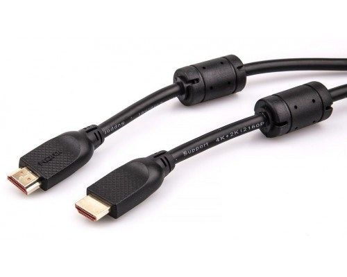 Кабель HDMI 19M/M ver 2.0, 1.8М,2 фильтра, Aopen/Qust ACG517D-1.8M