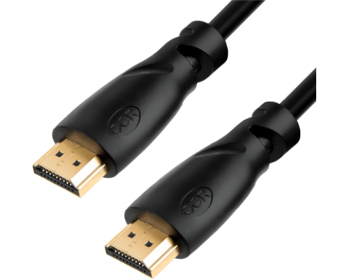 Кабель GCR SLIM 0.2m HDMI 2.0, черный, OD3.8mm, HDR 4:2:2, Ultra HD, 4K 60 fps 60Hz, 3D, AUDIO, 18.0 Гбит/с, 32/32 AWG, GCR-51171