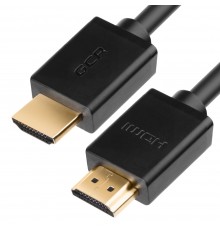 Кабель Greenconnect  3.0m HDMI версия 1.4, черный, OD7.3mm, 30/30 AWG, позолоченные контакты, Ethernet 10.2 Гбит/с, 3D, 4K, GCR-HM410-3.0m, экран                                                                                                         