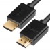 Кабель Greenconnect  3.0m HDMI версия 1.4, черный, OD7.3mm, 30/30 AWG, позолоченные контакты, Ethernet 10.2 Гбит/с, 3D, 4K, GCR-HM410-3.0m, экран