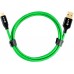 Кабель Greenconnect  3A 0.5m USB 2.0 для Samsung, GOLD, ОS Android, AM/microB 5pin, зеленый нейлон, AL корпус черный, черный ПВХ, 28/22 AWG, поддержка функции быстрой зарядки, GCR-51261