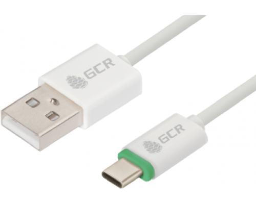 Кабель Greenconnect  1.0m USB 2.0 для Samsung USB 2.0, AM/CM, ABS, белый, зеленый ПВХ, 28/22 AWG, поддержка функции быстрой зарядки