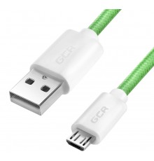 Кабель Greenconnect  3A 0.5m MicroUSB, для быстрой зарядки, зеленый нейлон, 28/22 AWG, GCR-51690                                                                                                                                                          