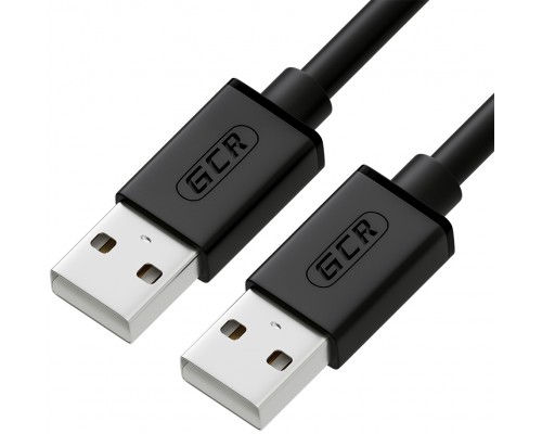 Кабель Greenconnect  3.0m USB 2.0, AM/AM, черный, 28/28 AWG, экран, армированный, морозостойкий, GCR-UM2M-BB2S-3.0m