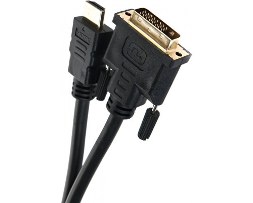 Кабель HDMI to DVI-D Dual Link (19M-25M) 2м, Telecom CG481G-2M