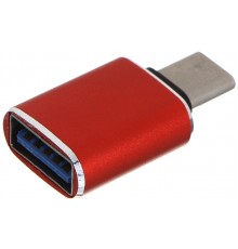 Переходник GCR  USB Type C на USB 3.0, M/AF, красный, GCR-52298                                                                                                                                                                                           