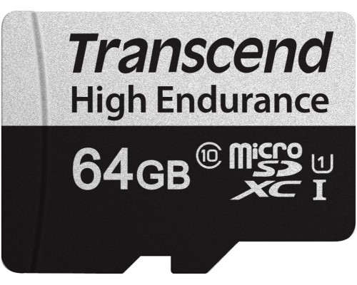 Карта памяти Transcend 64GB microSDXC Class 10 UHS-I U1, R100, W45MB/s without SD adapter