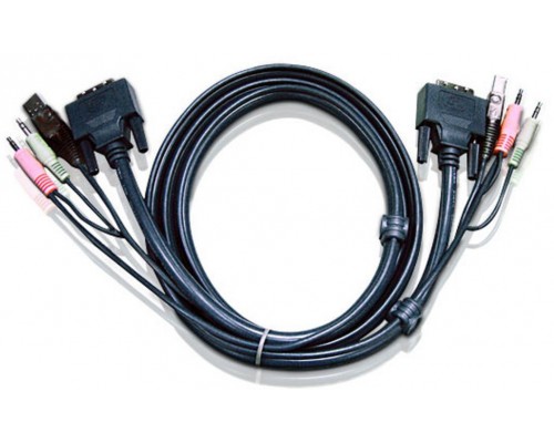 Кабели для KVM-переключателя CABLE DVI-I/USBA/SP.MC-DVI/USB B