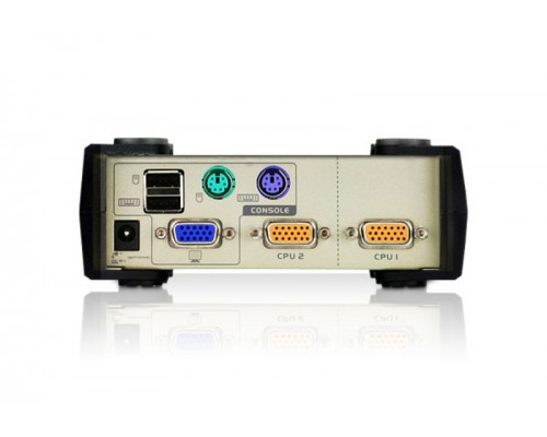 Переключатель-KVM CUBIQ 2 PORT USB & PS/2 KVM SWITCH