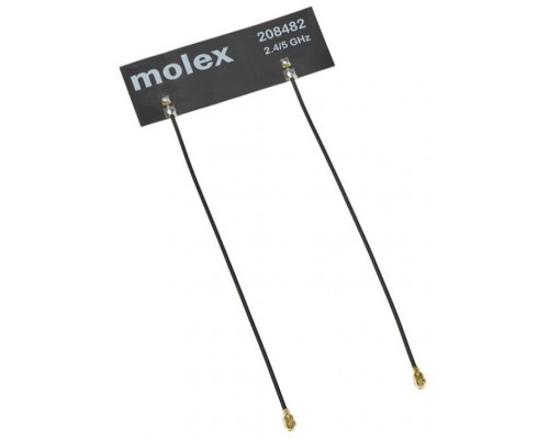 Антенна Wi-Fi 6 MIMO 2*2 Antenna (2.4/5/6 GHz), FPCB, Stick Mount, Cable 0.15m, U.FL plug 208482-0150