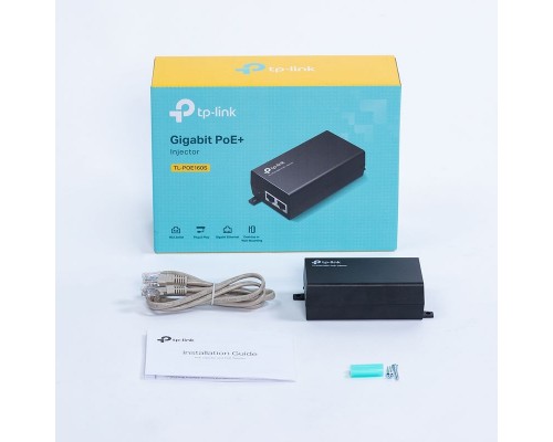 PoE-Инжектор Gigabit PoE Injector, 2*Gb Ethernet ports, up to 30 W, 802.3af/at