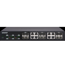 Коммутатор QNAP QSW-1208-8C 10GbE switch 12 ports (4x10G SFP+ ports +  8x10G combo ports (RJ-45 10GbE and 10G SFP+))                                                                                                                                      