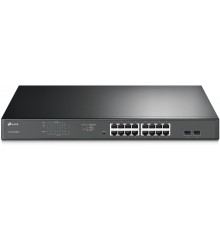 Коммутатор 18-port Gigabit PoE Smart switch, 16 RJ45 PoE ports 10/100/1000Mbps, 2 Gb combo SFP slots, PoE budget 250W                                                                                                                                     