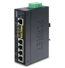 Коммутатор IP30 Industrial L2+/L4 4-Port 10/100/1000T + 2-port 100/1000X SFP Full Managed Switch (-40 to 75 C, dual redundant power input on 12~48VDC terminal block, ERPS Ring Supported, 1588)                                                          