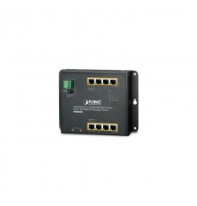 Коммутатор IP30, IPv6/IPv4, 8-Port 1000T 802.3at PoE + 2-Port 100/1000X SFP Wall-mount Managed Ethernet Switch (-40 to 75 C, dual power input on 48-56VDC terminal block and power jack, SNMPv3, 802.1Q VLAN, IGMP Snooping, SSL, SSH, ACL)               