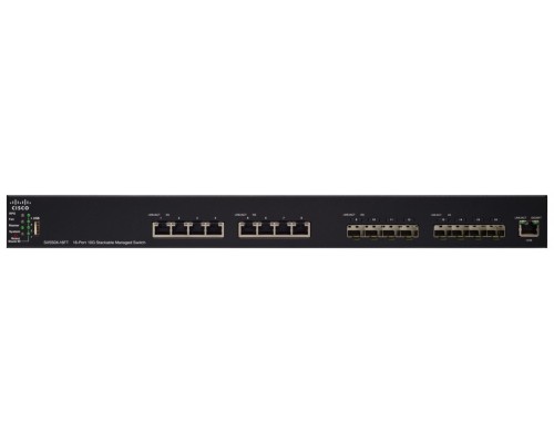 Коммутатор Cisco SX550X-16FT 16-Port 10G Stackable Managed Switch