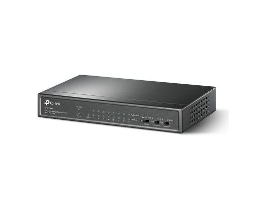 Коммутатор 9-port 10/100Mbps unmanaged switch with 8 PoE+ ports, compliant with 802.3af/at PoE