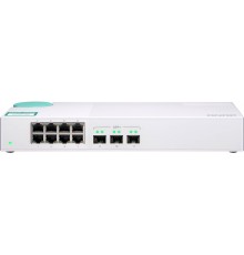 Коммутатор QNAP QSW-308S Unmanaged 10 Gb / s switch with 3 SFP + ports and 8 1 Gb / s RJ-45 ports, throughput up to 76 Gb / s, JumboFrame support                                                                                                         