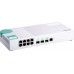 Коммутатор QNAP QSW-308-1C Unmanaged 10 Gb / s switch with 3 SFP + ports, of which 1 is combined with RJ-45, and 8 1 Gb / s RJ-45 ports, bandwidth up to 76 Gb / s, support JumboFrame