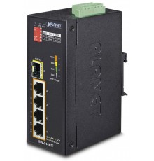 Коммутатор IP30 4-Port/TP + 1-Port Fiber(SFP) POE Industrial Fast Ethernet Switch (-40 to 75 C)                                                                                                                                                           